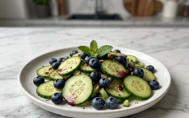 Cucumber Blueberry Salad