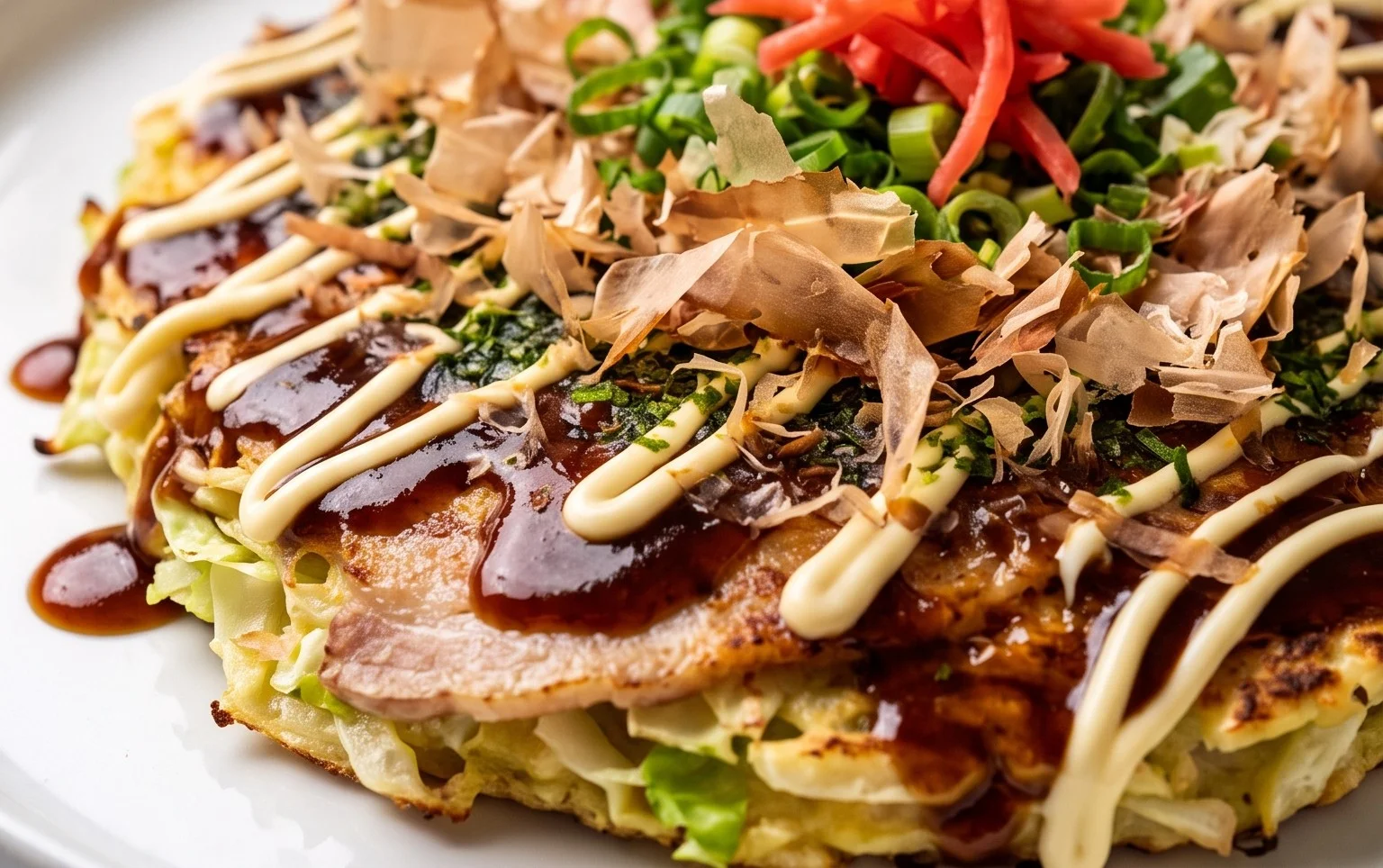 Okonomiyaki - Japanese Savoury Pancakes