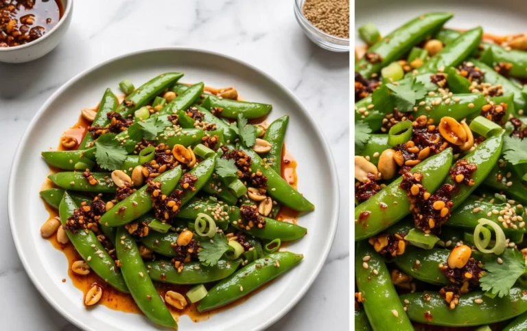 Chili Crisp Snap Pea Salad