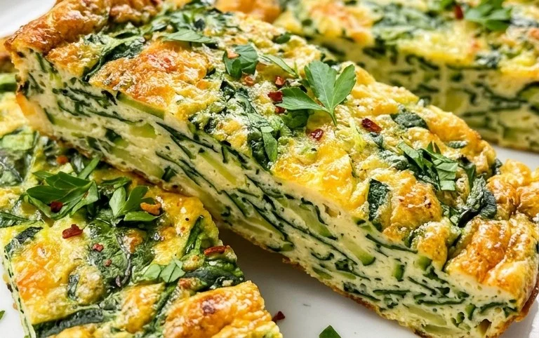 Baked Spinach Zucchini Frittata Fingers {Baby-Friendly}