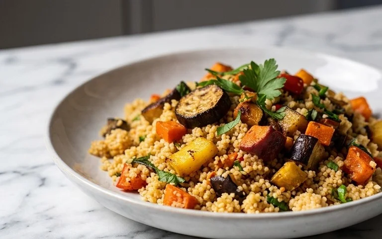 Röstgemüse Couscous für Geschmacksexplosion