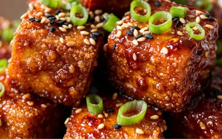 Crispy Gochujang Korean Tofu