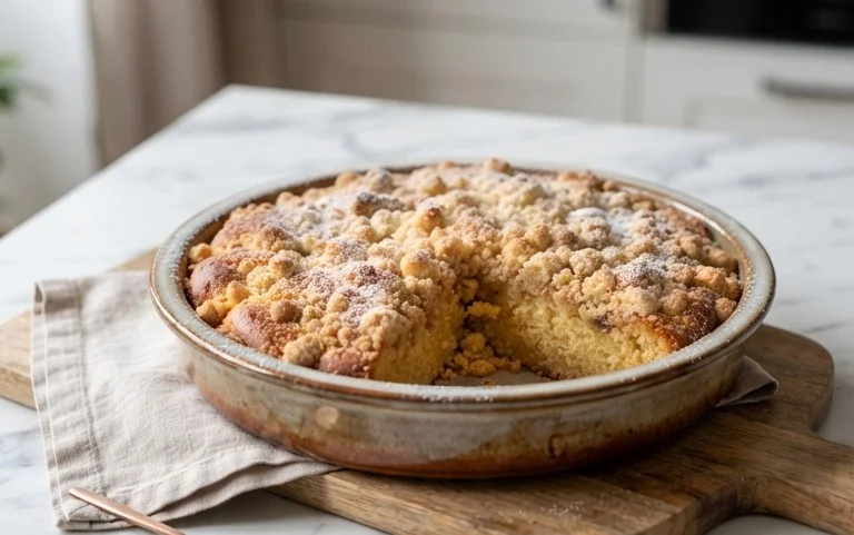 Stachelnon-alcoholic beerkuchen mit Streuseln