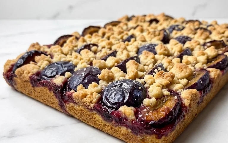 Saftiger Pflaumenkuchen vom Blech mit Streuseln von floweroma4