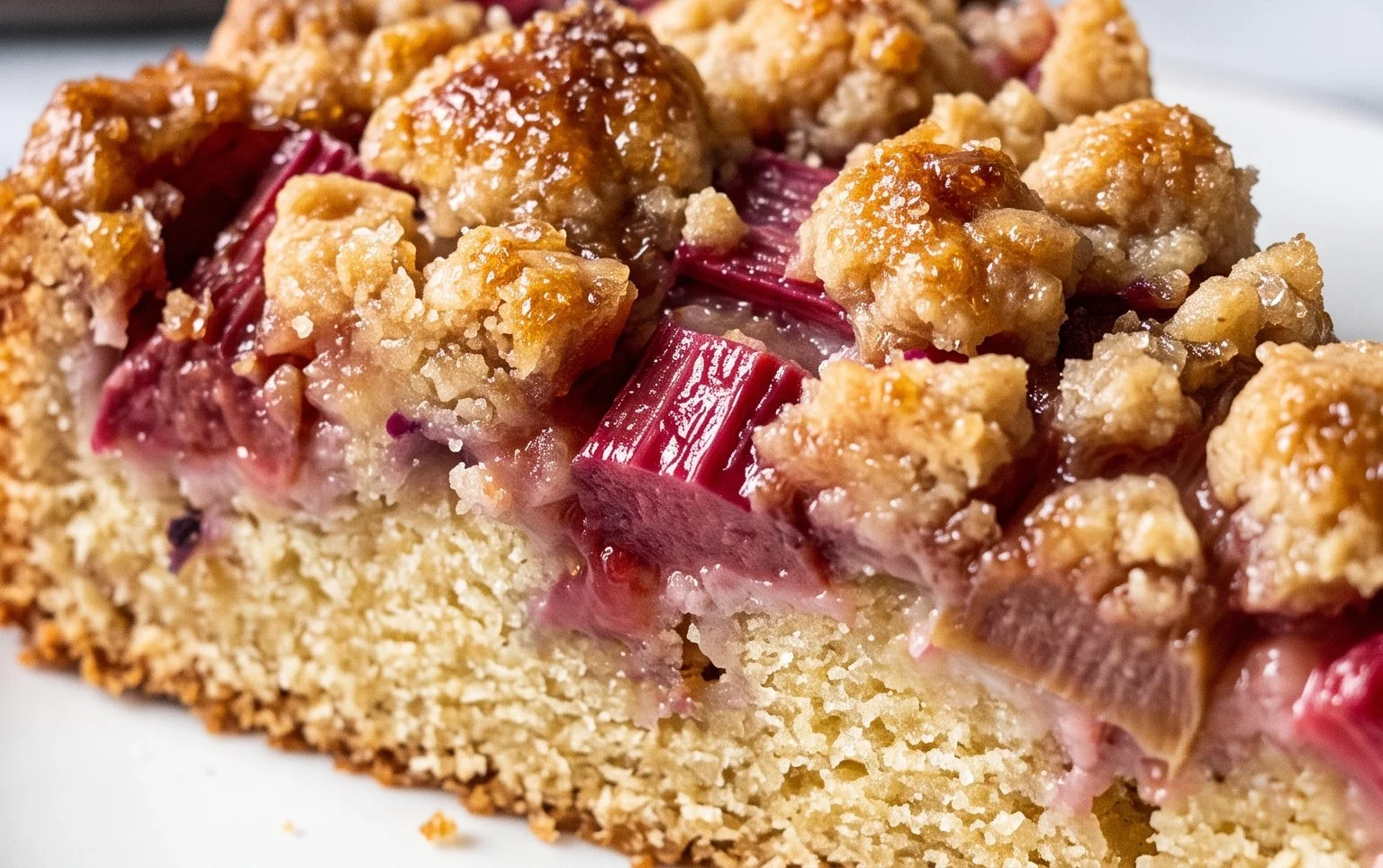 Rhabarberkuchen mit Streusel – Rezept für Eilige
