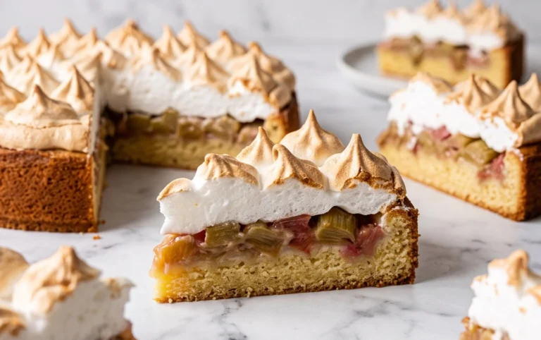 Rhabarber-Baiserkuchen