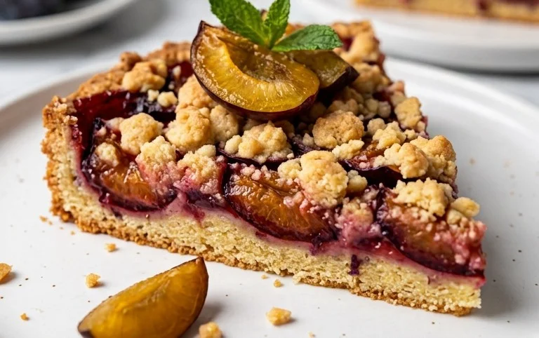 Pflaumenkuchen mit Streuseln